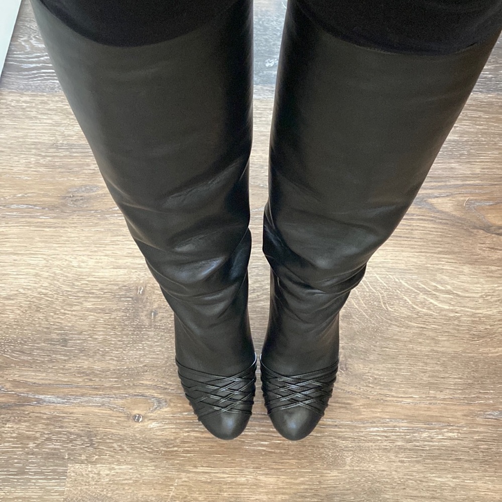 Christian Dior Leather Knee High Boots
